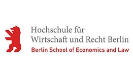 Logo der Hochschule für Wirtschaft und Recht Berlin.